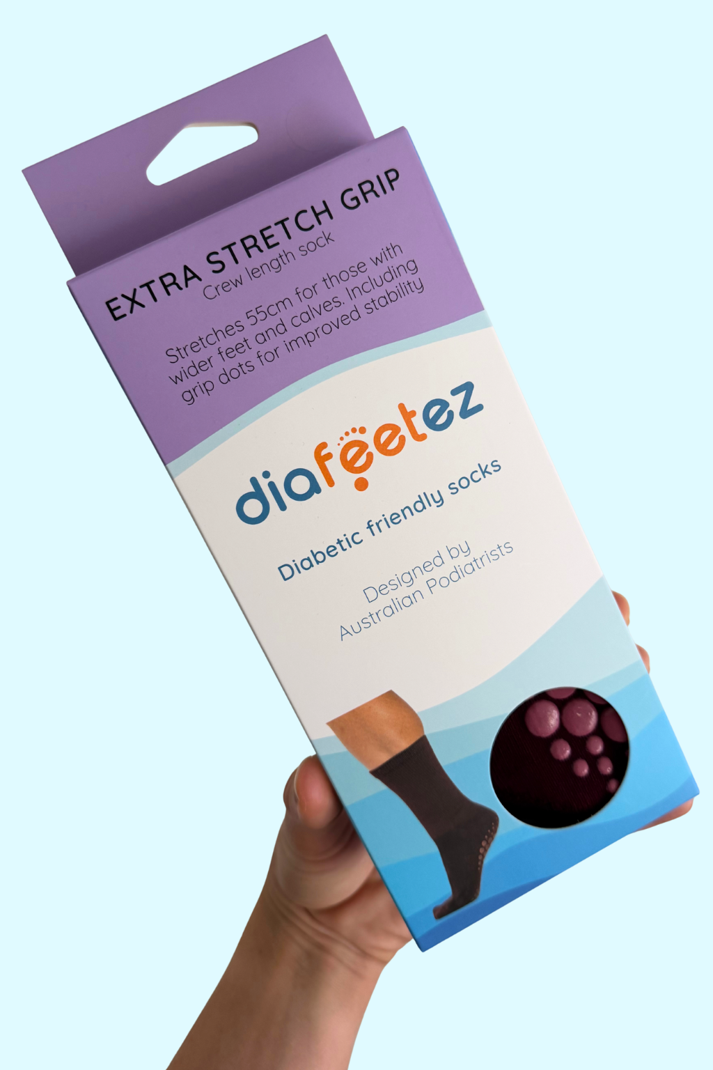 Comfysock Extra Stretch Grip - Crew Length