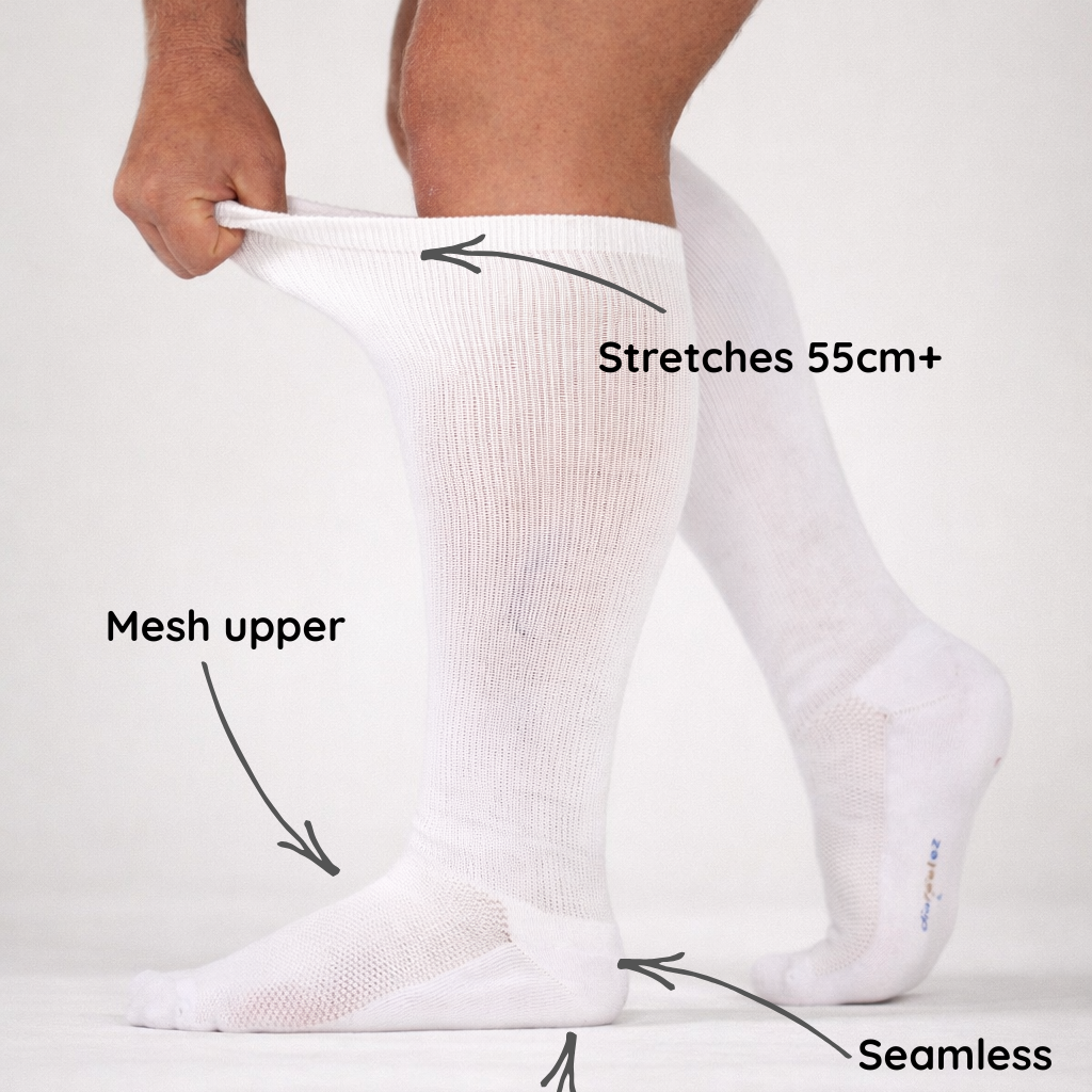 Comfysock Extra Stretch - Below The Knee Length