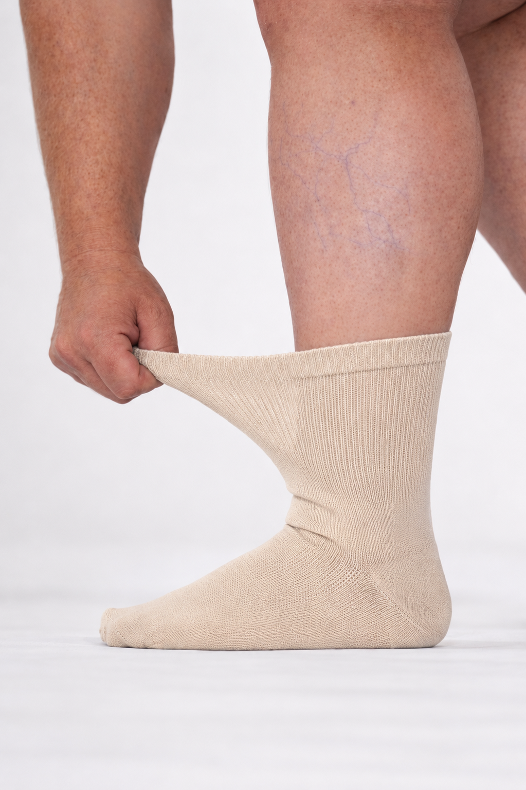 Extra Stretch Diabetic Friendly Socks  | Crew Length