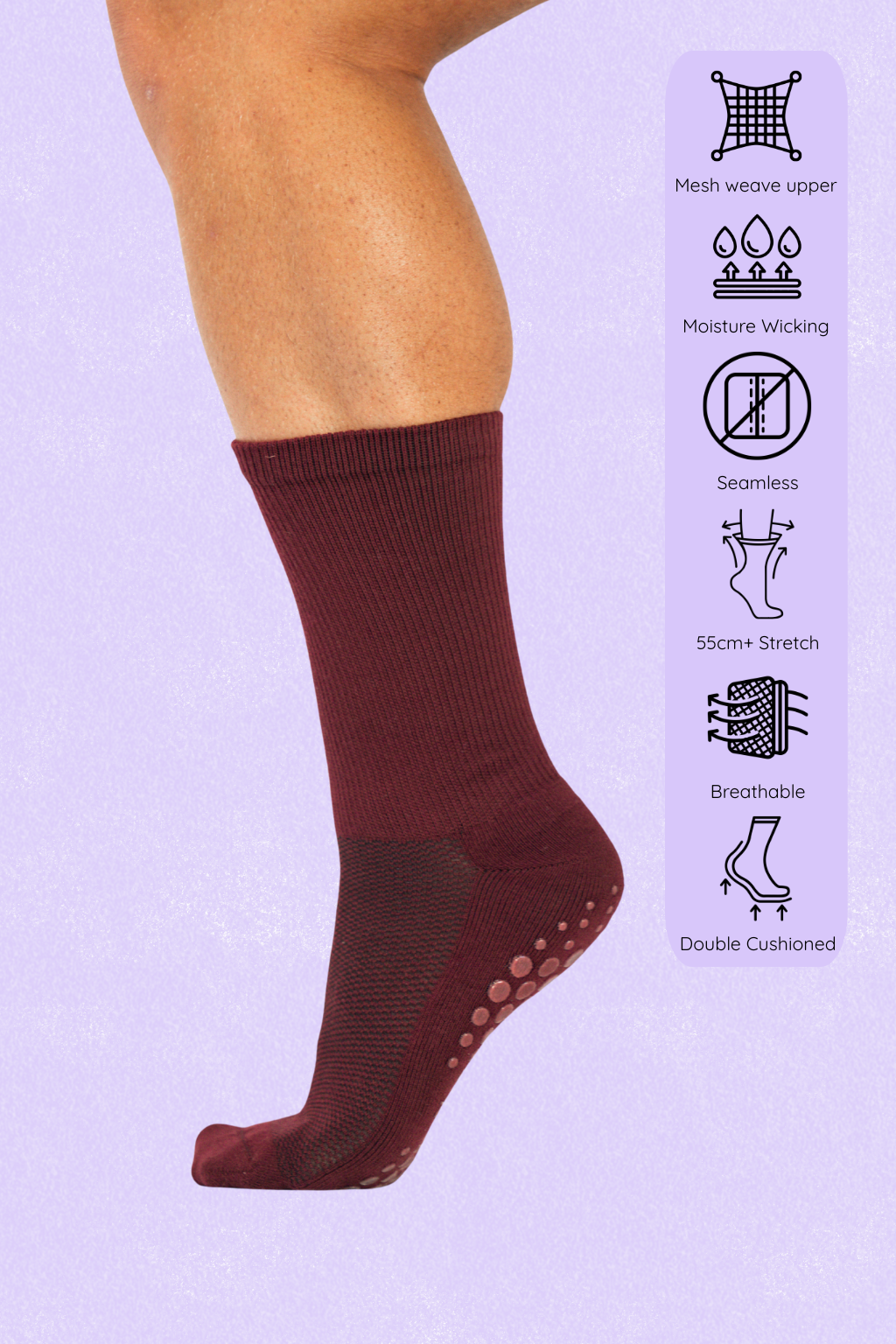 Comfysock Extra Stretch Grip - Crew Length