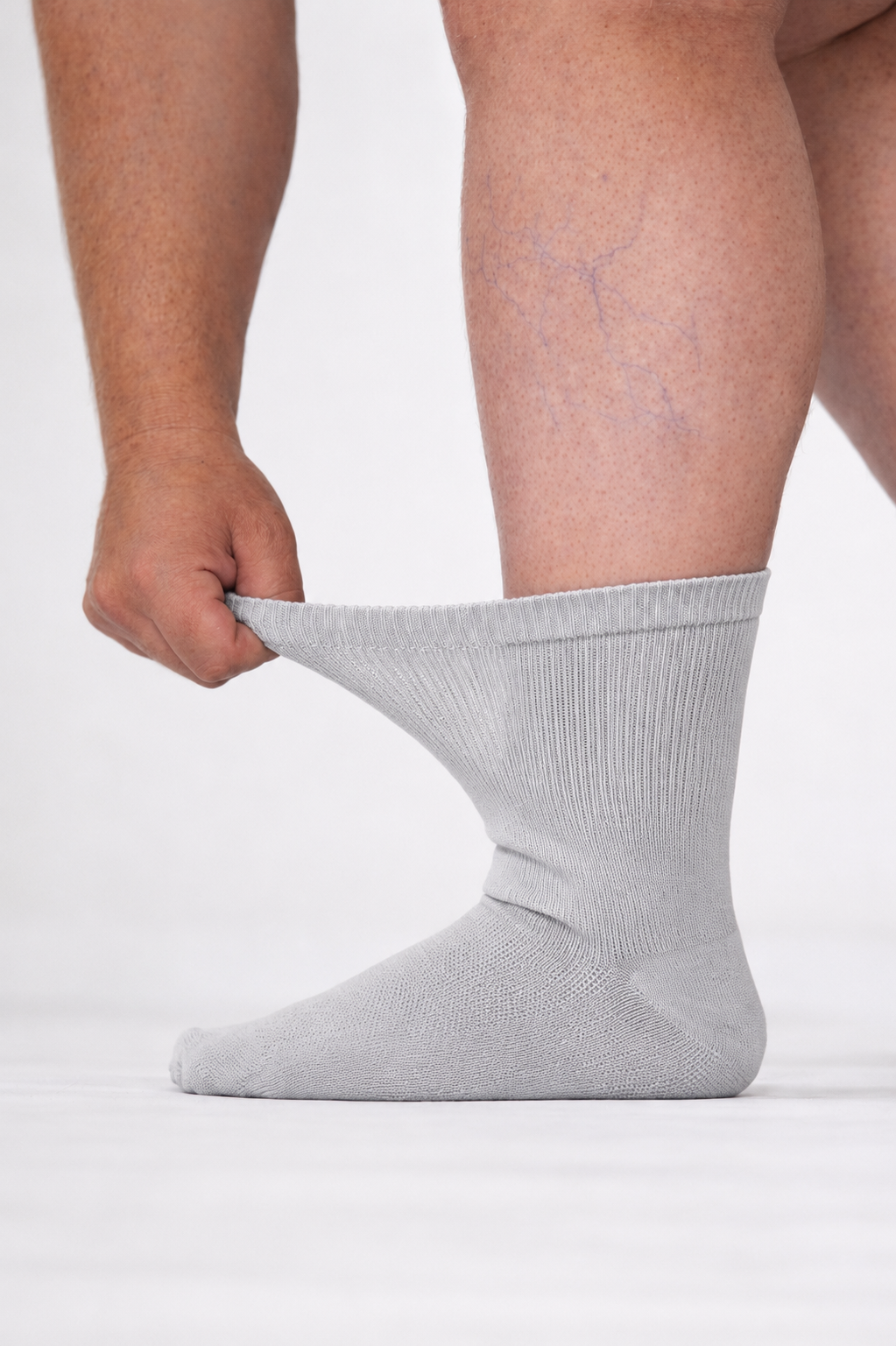 Extra Stretch Diabetic Friendly Socks  | Crew Length