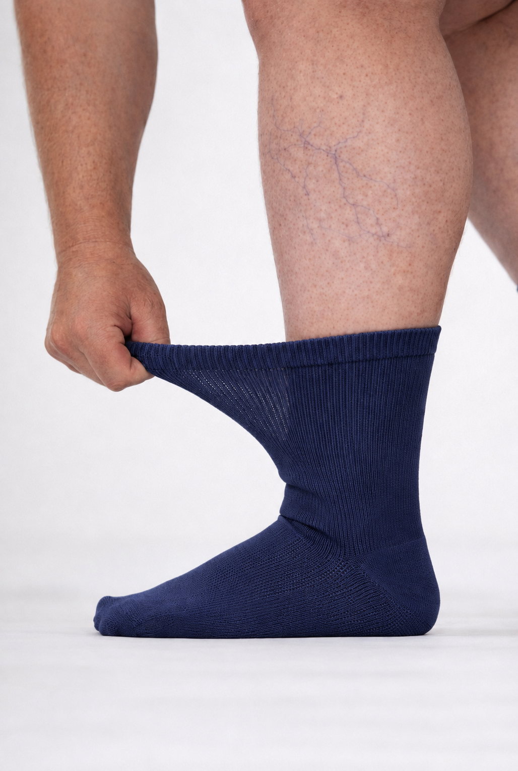 Extra Stretch Diabetic Friendly Socks  | Crew Length