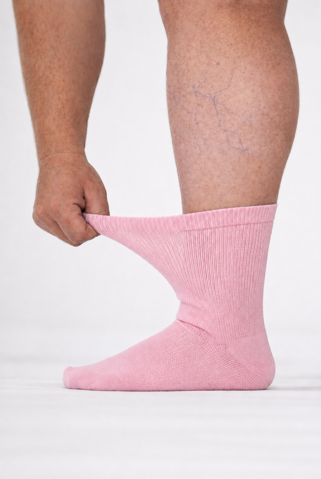 Extra Stretch Diabetic Friendly Socks  | Crew Length