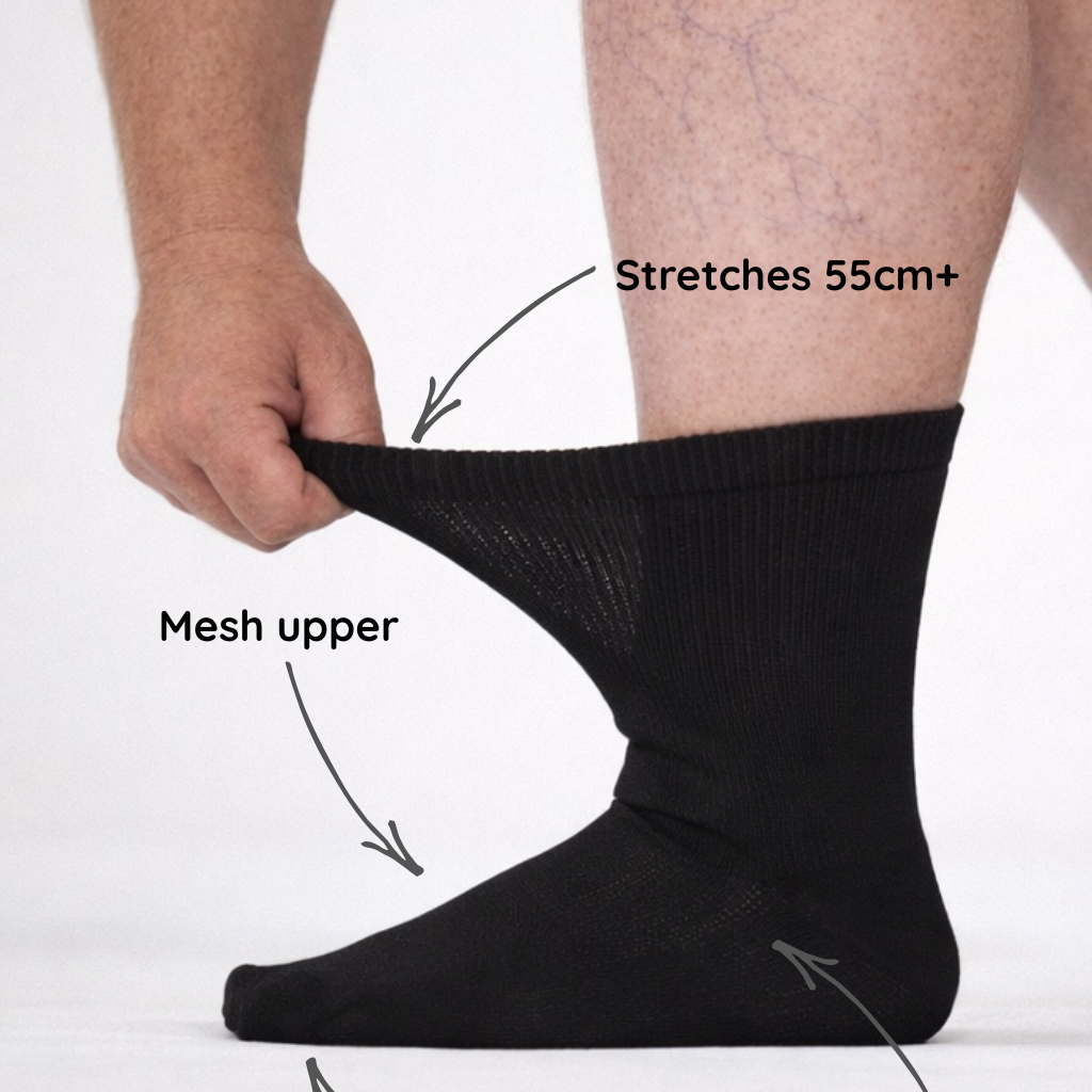 Comfysock Extra Stretch - Crew Length