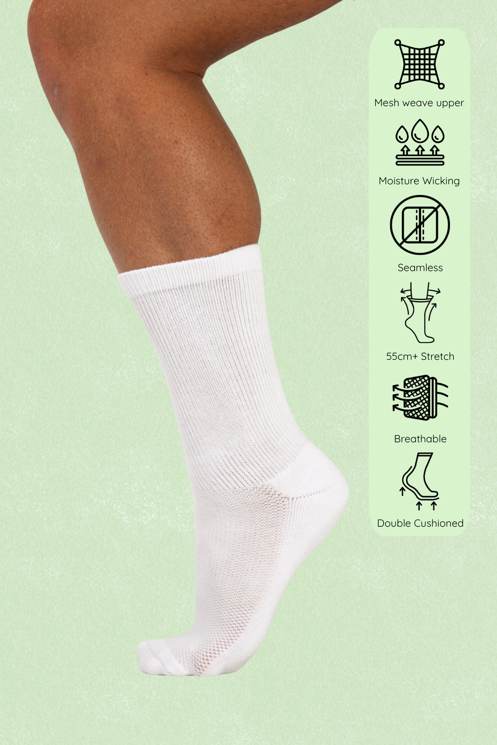 Comfysock Extra Stretch - Crew Length